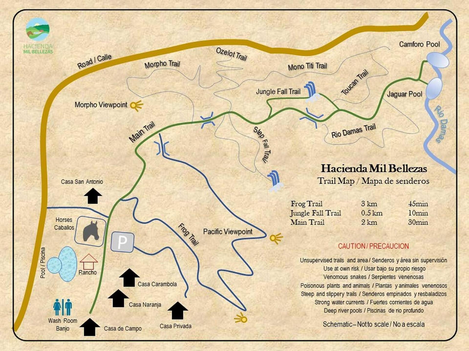 Hacienda Mil Bellezas - Private 40Ha Jungle Reserve Quepos Bagian luar foto